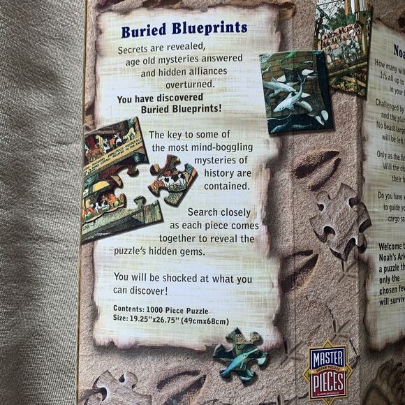 Buried Blueprints Puzzle Noah s Ark 1000 PC Complete PICTURES! - Picture 5 of 6